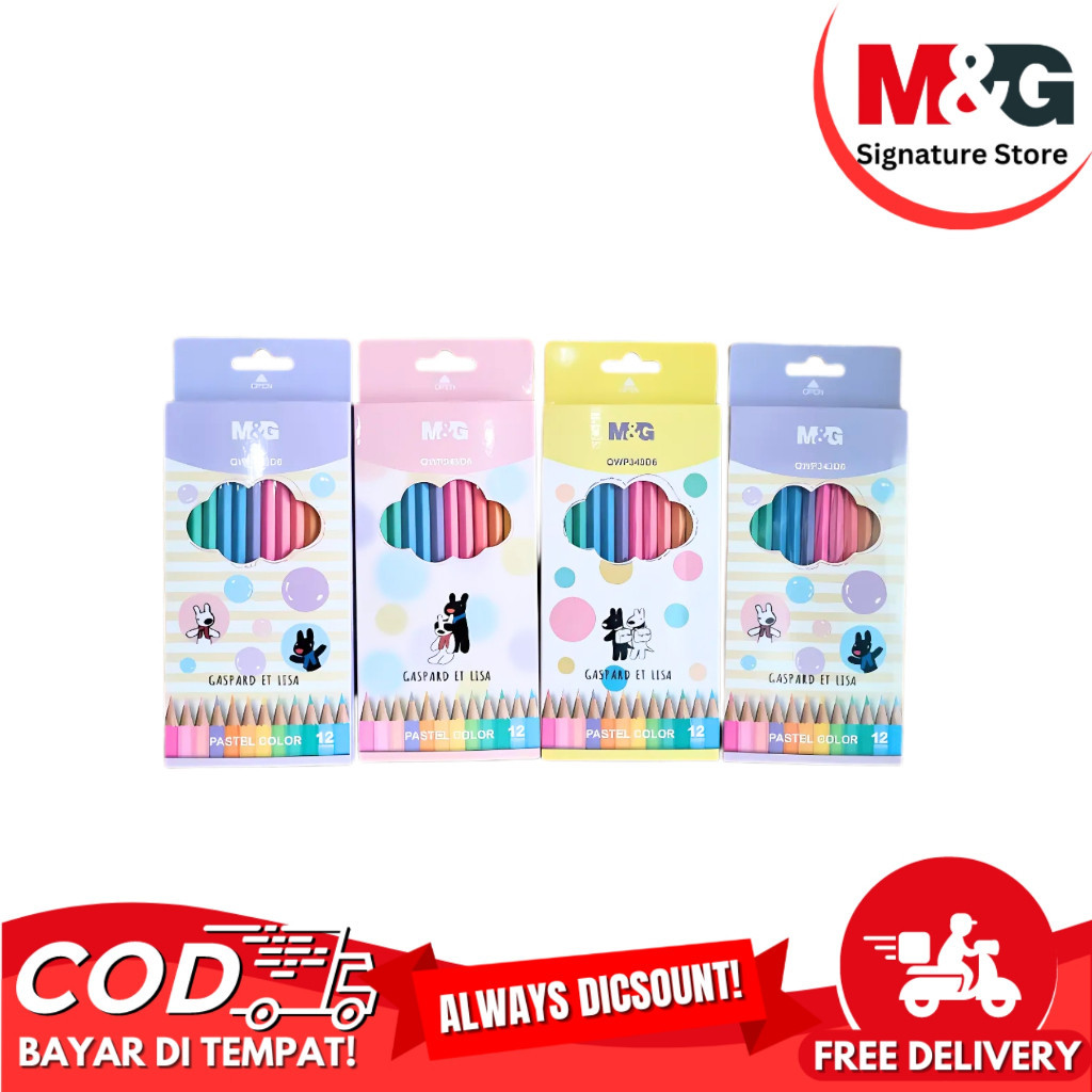 

Pensil Warna M&G Gaspard Et Lisa Pensil Warna Pastel 12 Warna #QWP343D6- SHAGB