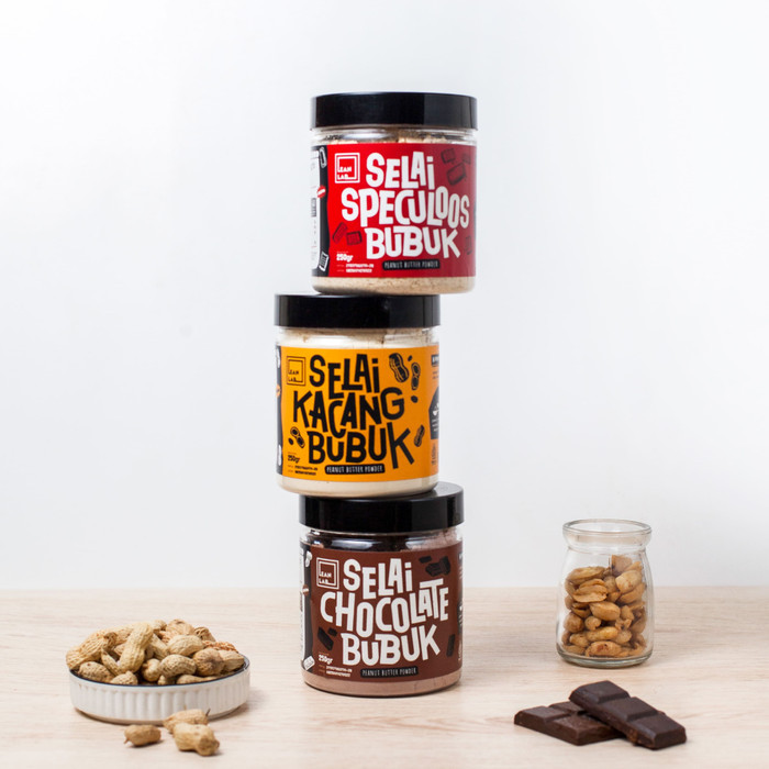 

New Arrival Lean Lab Triple Pack (250gr x3) Peanut Butter Powder / Selai Sehat - MIX