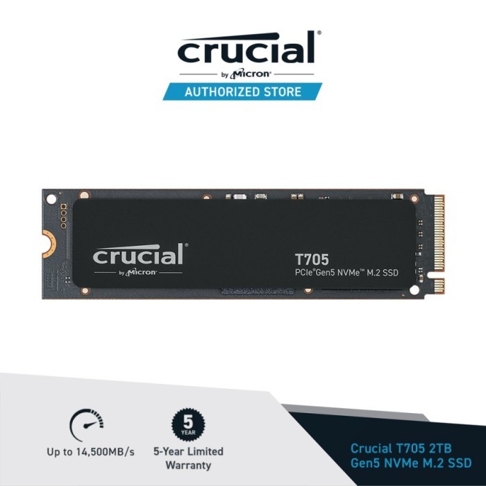SSD Crucial T705 2TB - SSD Internal M.2 NVMe PCIe Gen4