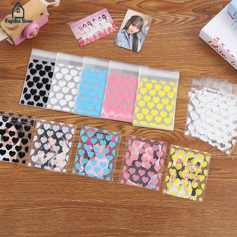 

❤️Fugthui❤️Tas Kemasan Bersegel Lucu dengan Motif Hati Kartun Tas Kemasan Kartu Kecil