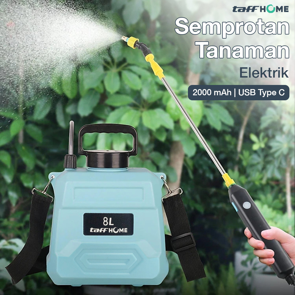 TaffHOME Semprotan Tanaman Elektrik 8 Liter: Penyiraman Otomatis & Efisien