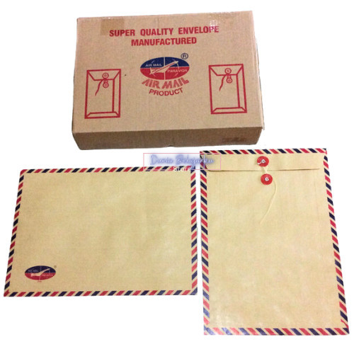 

Amplop Coklat Tali 310 Ukuran Folio Air Mail Map Coklat [50 Lembar]