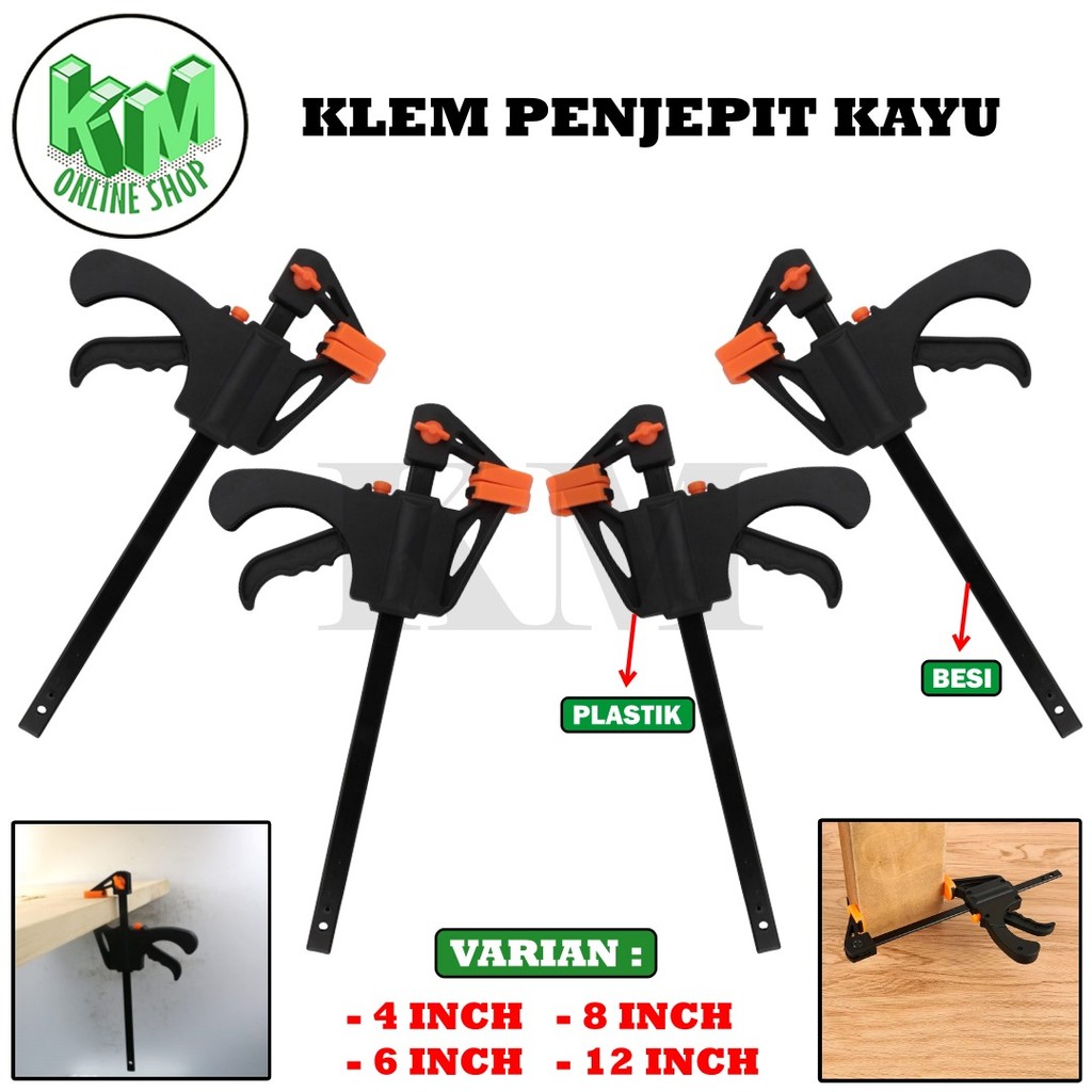 Alat Penjepit Kayu Serbaguna Clamp F Jepit Papan Kayu