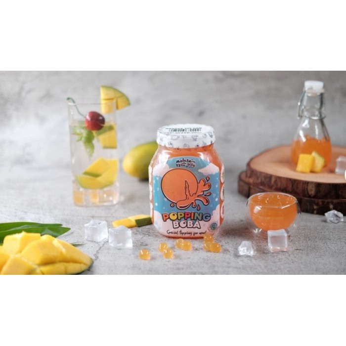 

✨TERLARIS -POPPING BOBA MANGGA 500 GRM / DISTRIBUTOR / TOPPING MINUMAN KEKINIAN