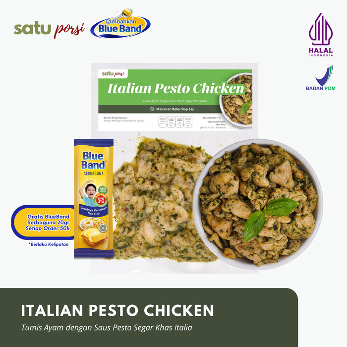 

✨TERLARIS -Frozen Food Satu Porsi Italian Pesto Chicken