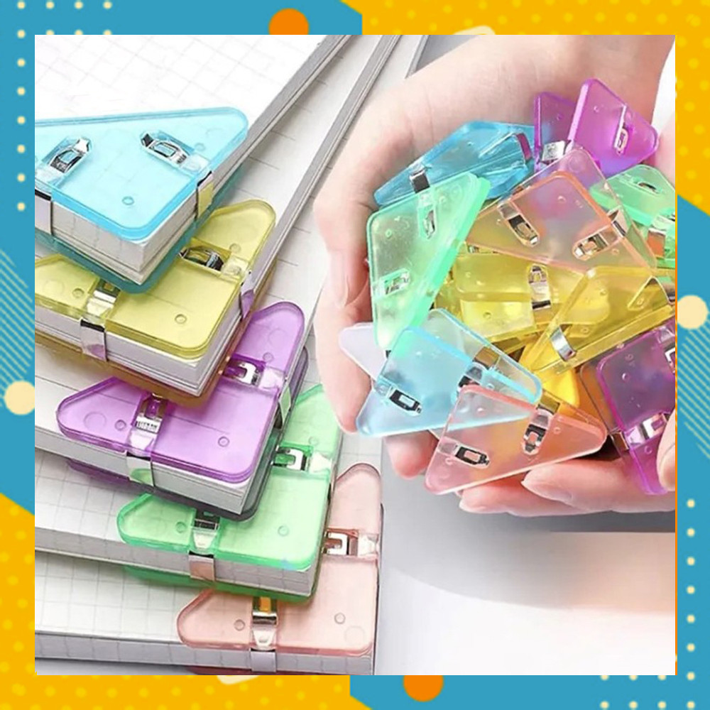 

Paper Clip SEGITIGA Warna Warni Klip Sudut Penjepit Kertas Buku Lucu AT2229A1