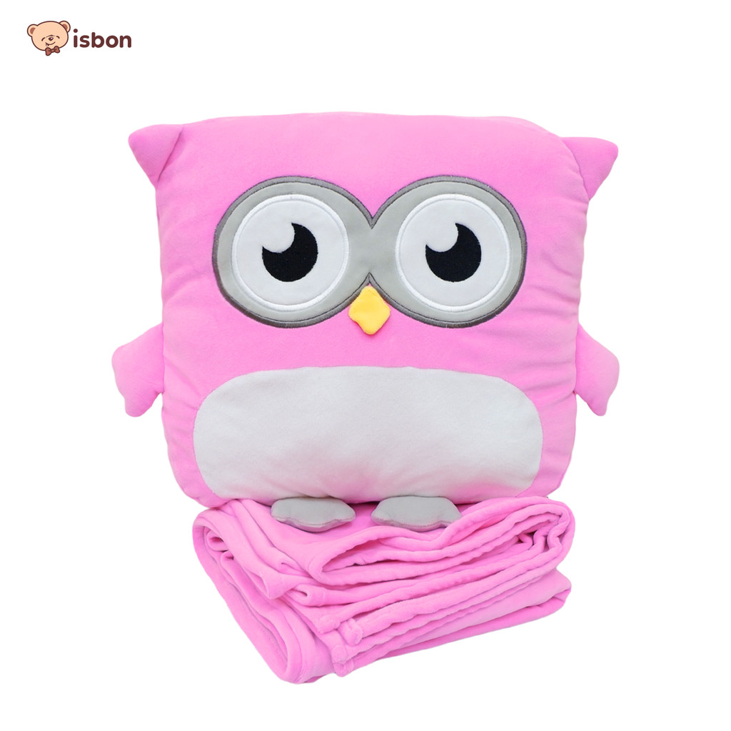 Balmut Bantal Selimut ISTANA BONEKA Balmut Kotak Owl Fanta