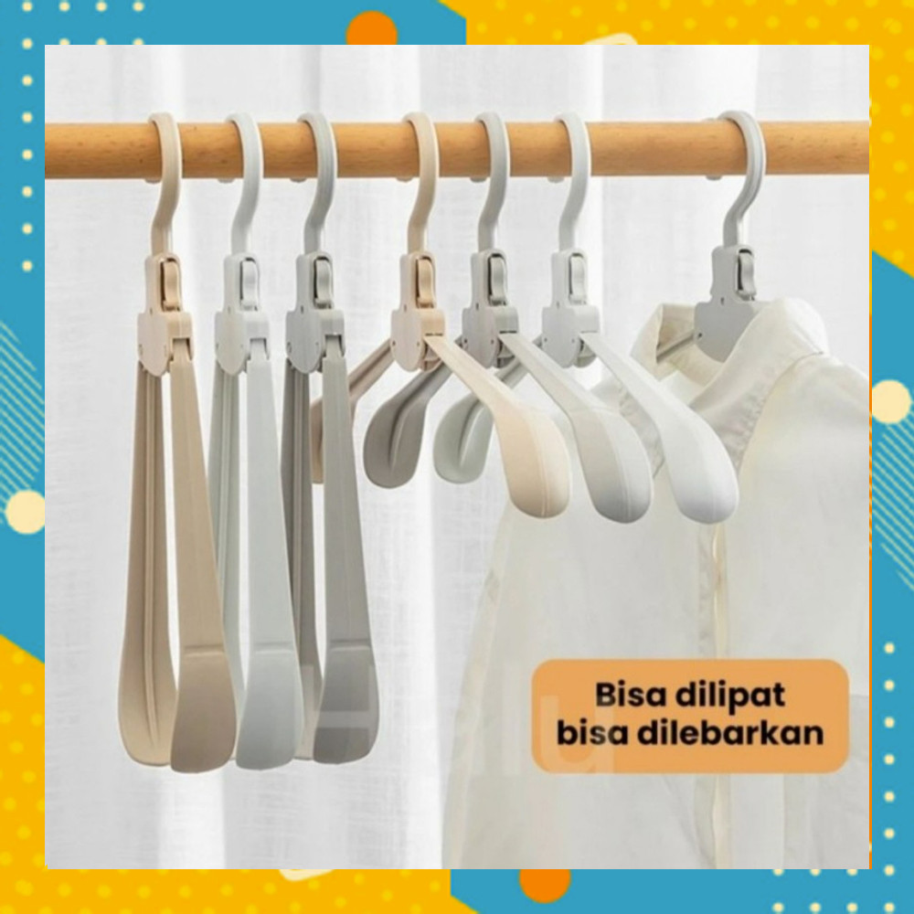 Hanger Gantungan Baju LIPAT Portable Travel BESAR Lemari Pakaian AR0703B3