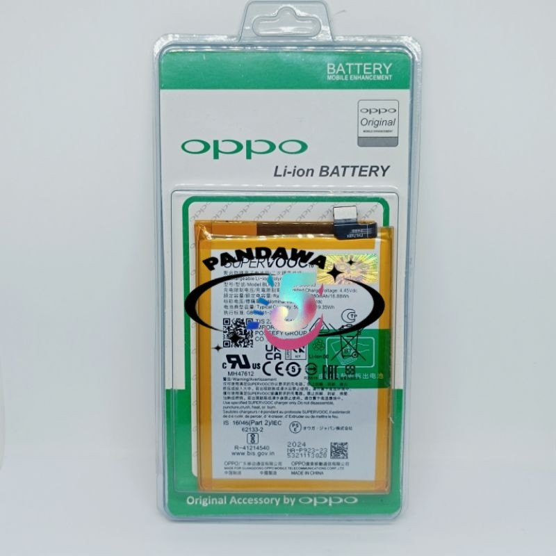 BATRE HP BATERAI BATRE OPPO A77S CPH2473 BLP923 5000MAH ORIGINAL 100%
