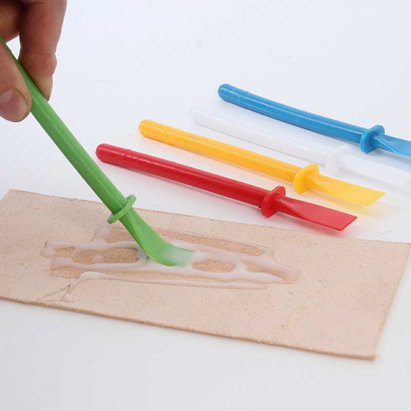 

2-20pcs Leather Glue Spreader PP Glue Brush Handheld Portable Cleaner for Wallet Leather Wallet Handicraft Crafts Making Supply