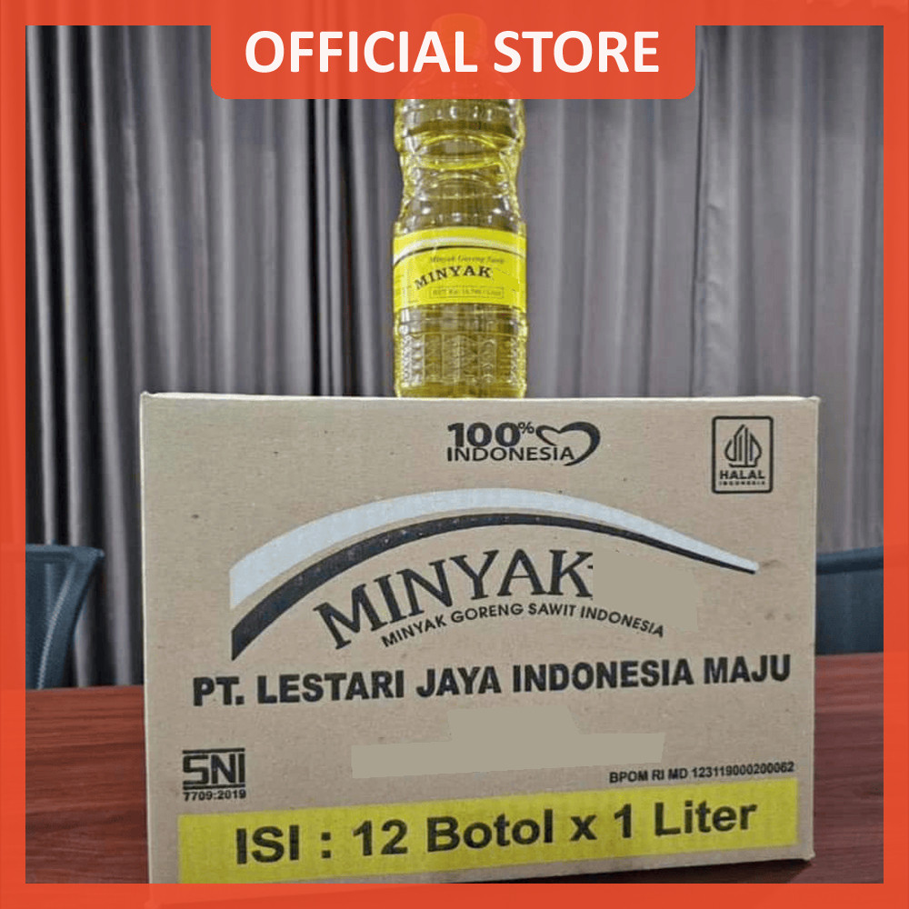 

Minyak Goreng Kemasan Botol 1 Liter 1 Dus