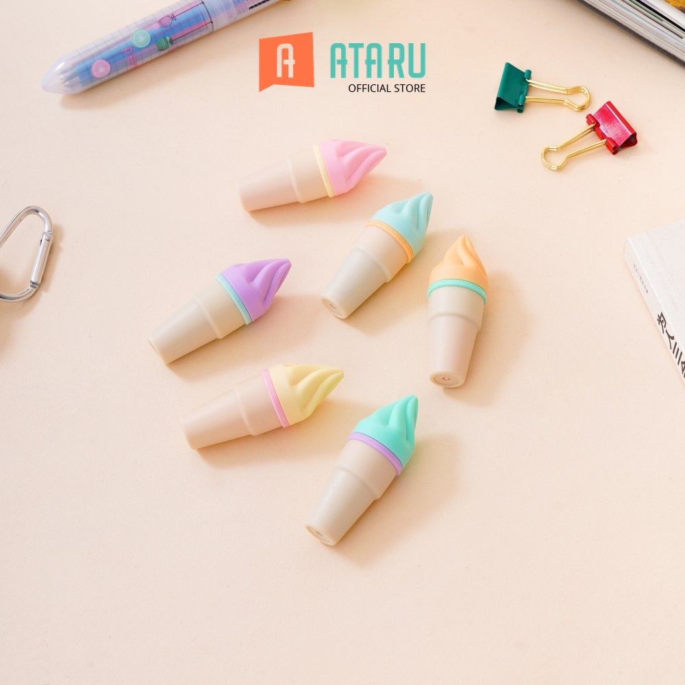 

Ataru Set 6 Pcs Spidol Highlighter Ice Cream Spidol Stabilo Warna Warni Alat Tulis Penanda Text Marker