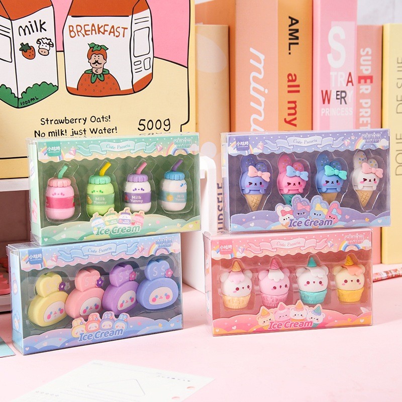 

PENGHAPUS MOTIF MINI CAKE DESSERT AND ICE CREAM LUCU / PENGHAPUS LUCU