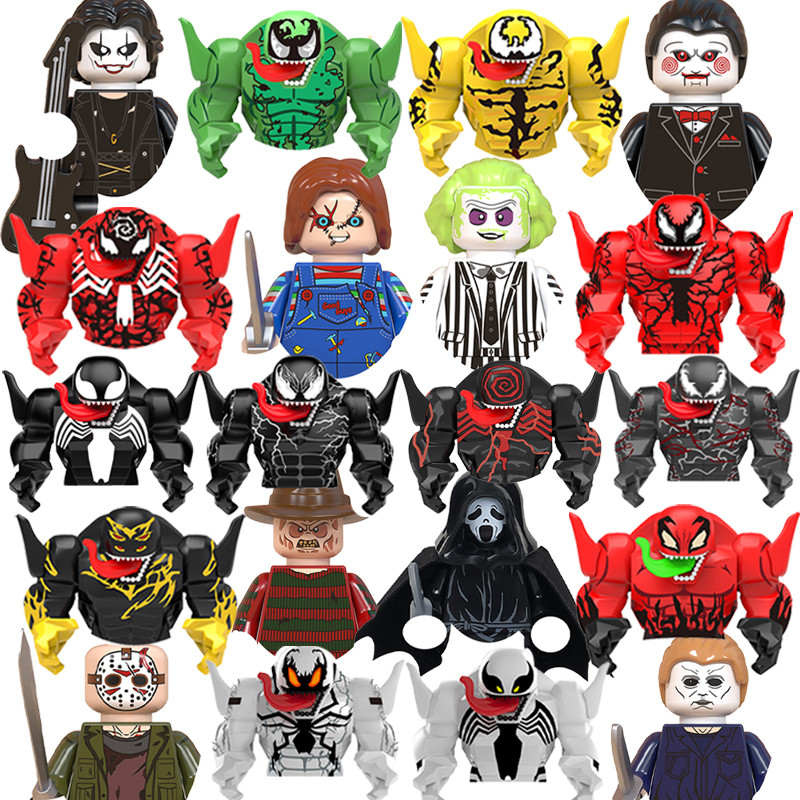 

Halloween Scream Killer Blocks Bricks For Toys Gifts Venom New Mini Action Figures Children Building Blocks For Party Gifts