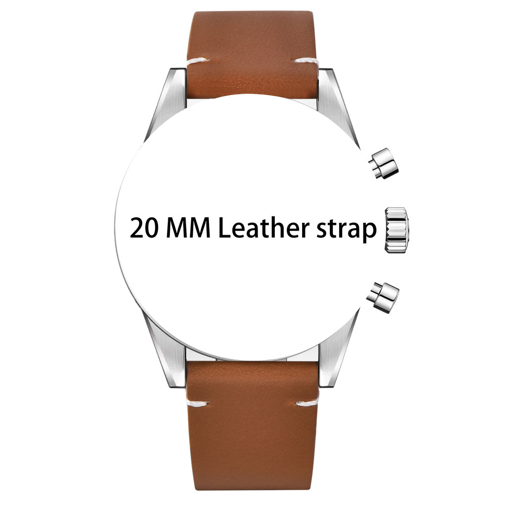 PAGANI DESIGN 20MM Retro Genuine Leather Wat Strap Suitable for pagani design PD1765 PD1766