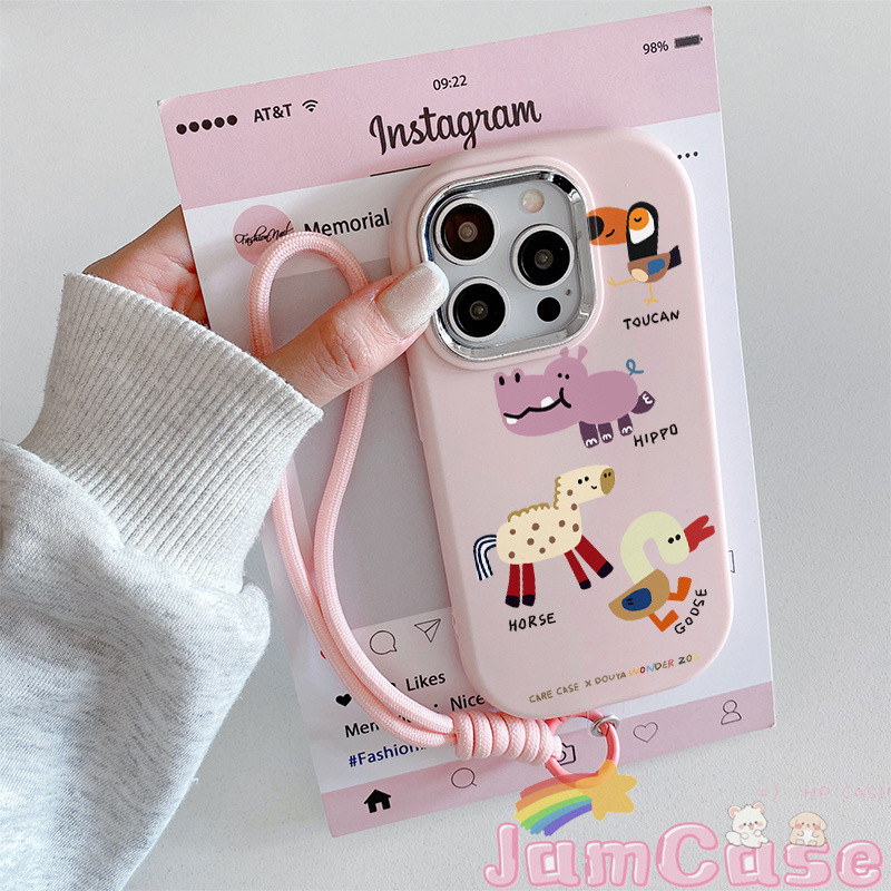 【Jam Case】case VIVO binatang kartun Casing ponsel cocok untuk VIVO Y02 Y15S Y02S Y17 Y93NONE Y93HAVE