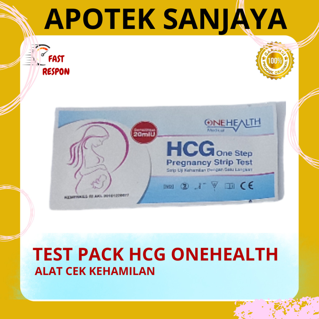 HCG TES KEHAMILAN / HCG TEST PACK / ONEHEALTH / 1 STRIP