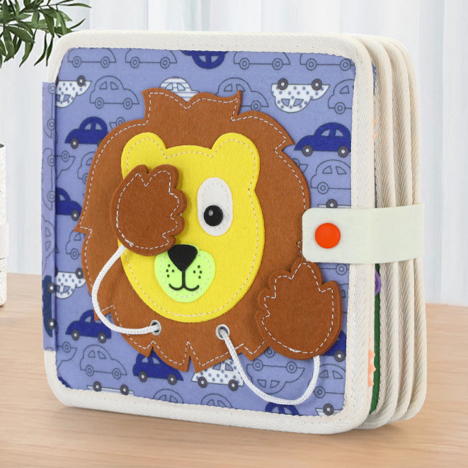 

Child Kindergarten Felt Cloth Book Early Childhood Education Cartoon Development Intelligence Enlightenment 3D Stereo DIY Toy