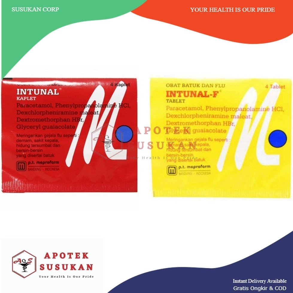 Obat Batuk INTUNAL FORTE tablet INTUNAL MERAH tablet