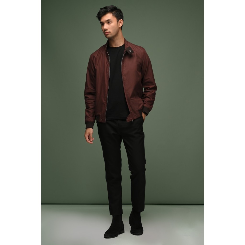 JAKET PREPP STUDIO HARRINGTON JACKET BROWN - M