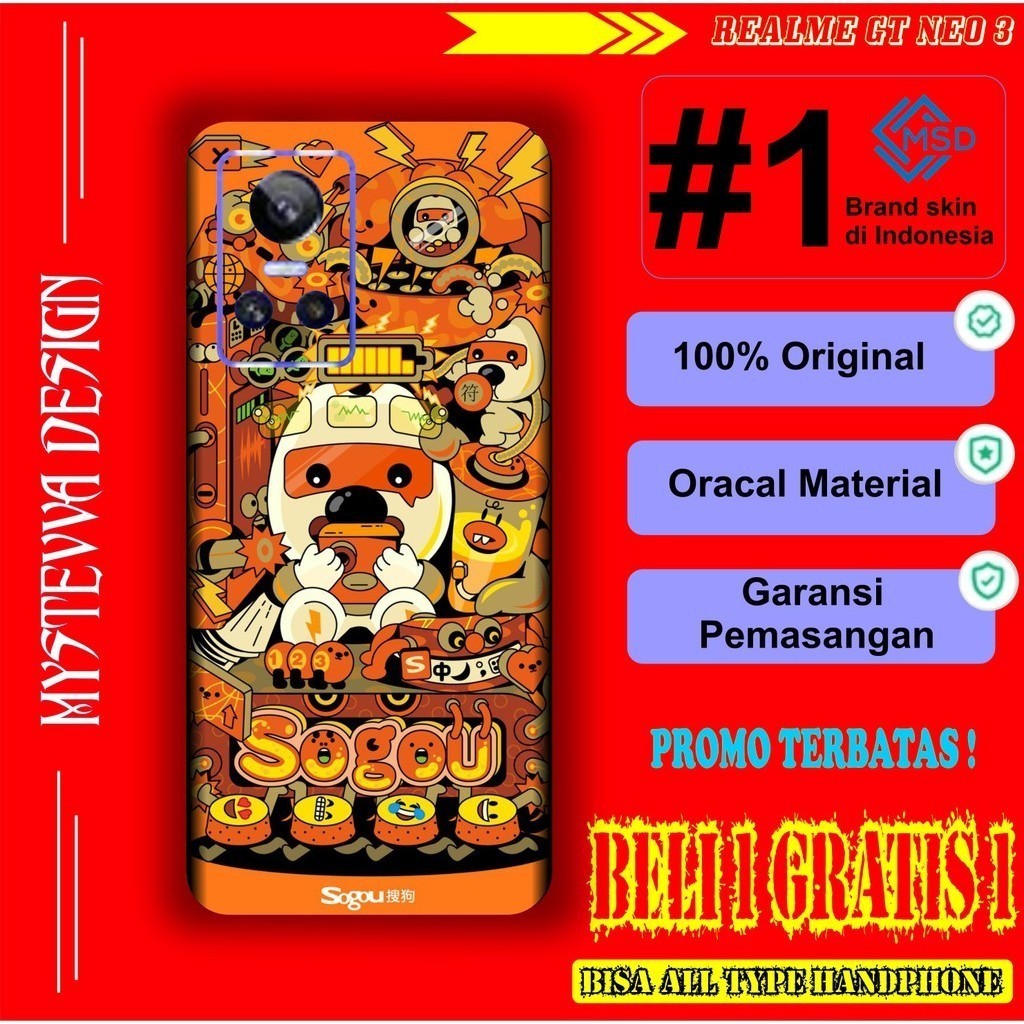 garskin Realme GT Neo 3 Master Edition isi 2 pcs