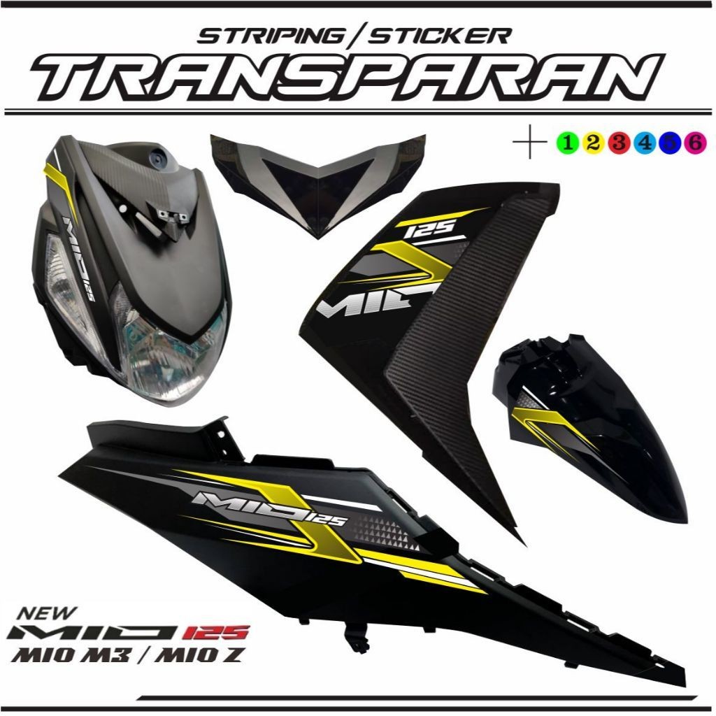 VARIASI STIKER VARIASI MIO M3 / STIKER MIO 125 M3 MIO Z VARIASI STICKER TRANSFARAN