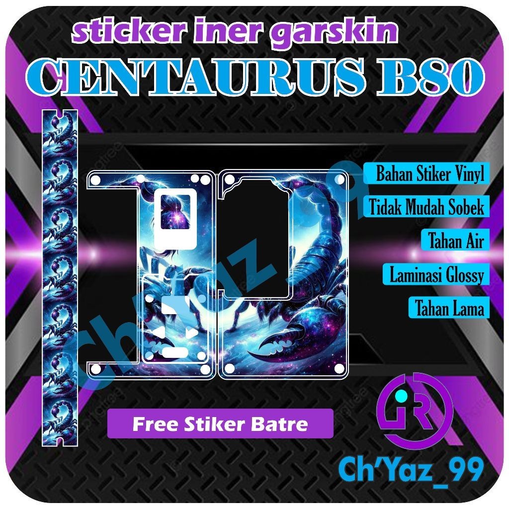 

ChYaz99 DESIGN STICKER GARSKIN VINYL B.80 INER, GLOSSY LAMINASI GLOSSY
