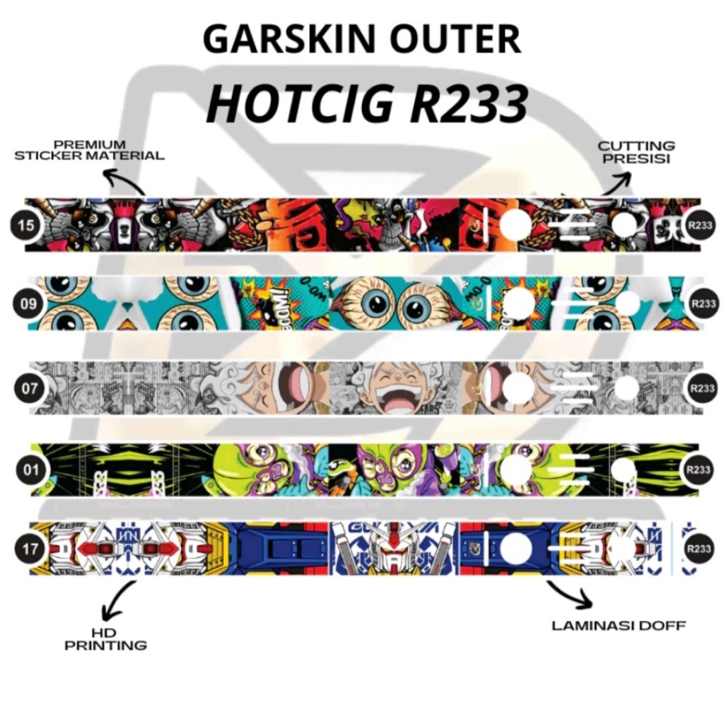 

PROMO navyrashop_stiker luar HOT r233 stiker pelindung samping garskin outer