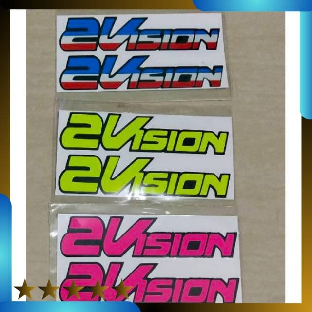 STIKER CUTTING STICKER KYT 2 VISION 2VISION KUALITAS TER BAIK TERMURAH Lightnaziashop
