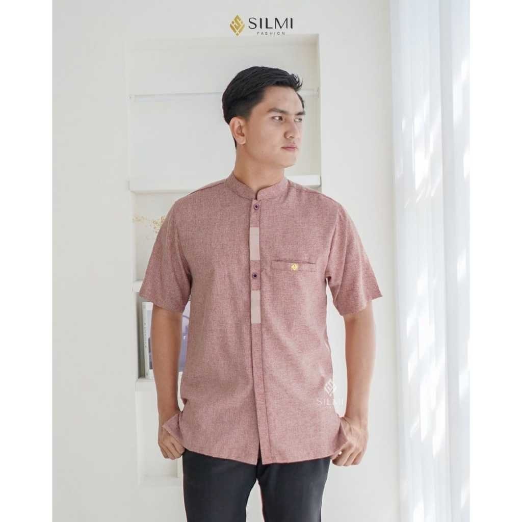 SILMI _ Baju Couple Koko Dewasa Katun Madinah Halus  Nathan