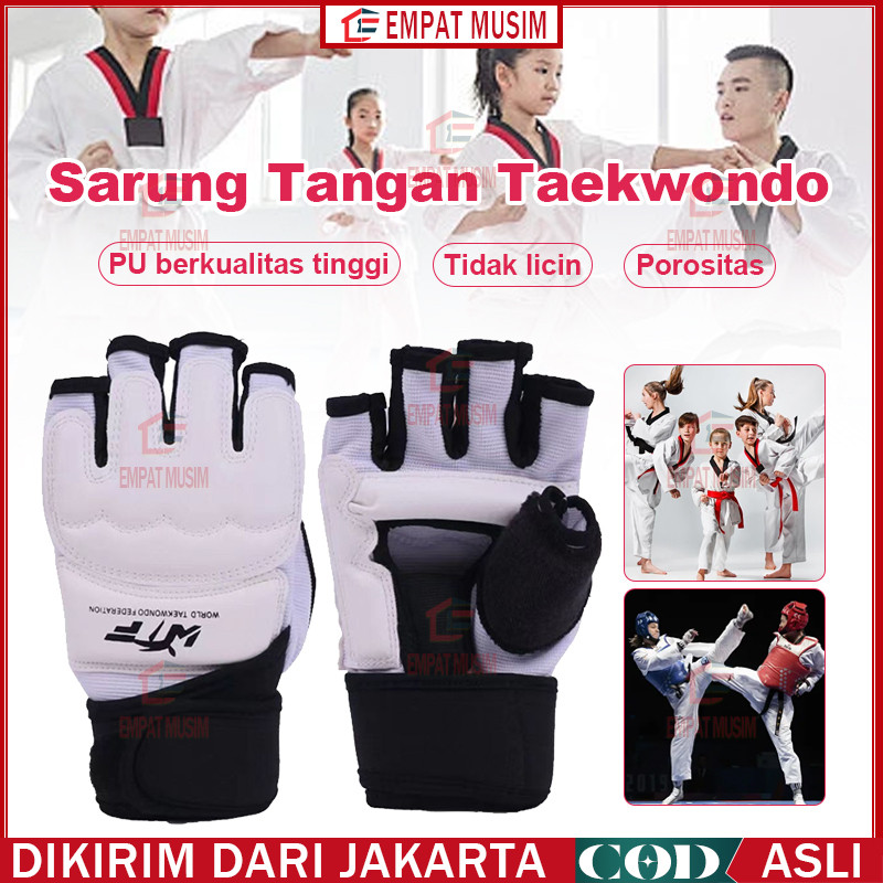 Sarung Tangan dan Kaki Taekwondo Sarung Tangan Taekwondo dan Pelindung Kaki Alat Pelindung Taktis Pe