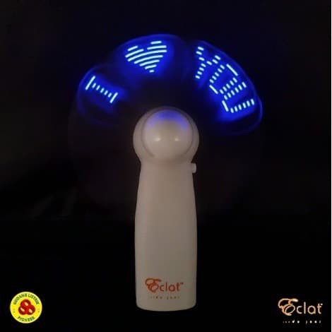 LLB99 LED MINI FAN BIRU ISI PESAN I WANT YOU TO KNOW THAT I LOVE YOU ECLAT