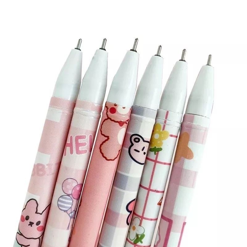 

TSU - Pulpen Gel Pena Bisa Hapus Bolpoin Erasable Pen Estetik Anak Sekolah Ballpoint Bolpen Karakter Tinta Viral