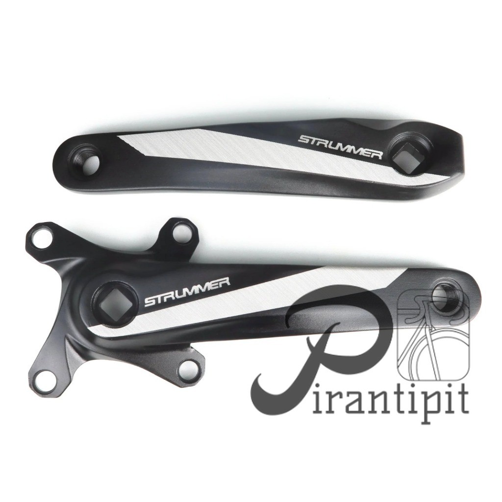 Strummer CW-7 Square Taper Arm Crank / crank bb kotak alloy bcd 104 baut 4 / engkol mtb alloy / Cran