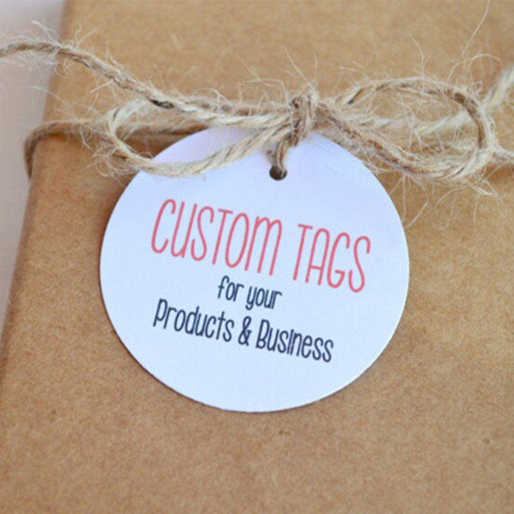 

Custom Product and Merchandise Tag round tag Small Custom Gift Merchandise and Cosmetic Tags Personalized logo design hang tags