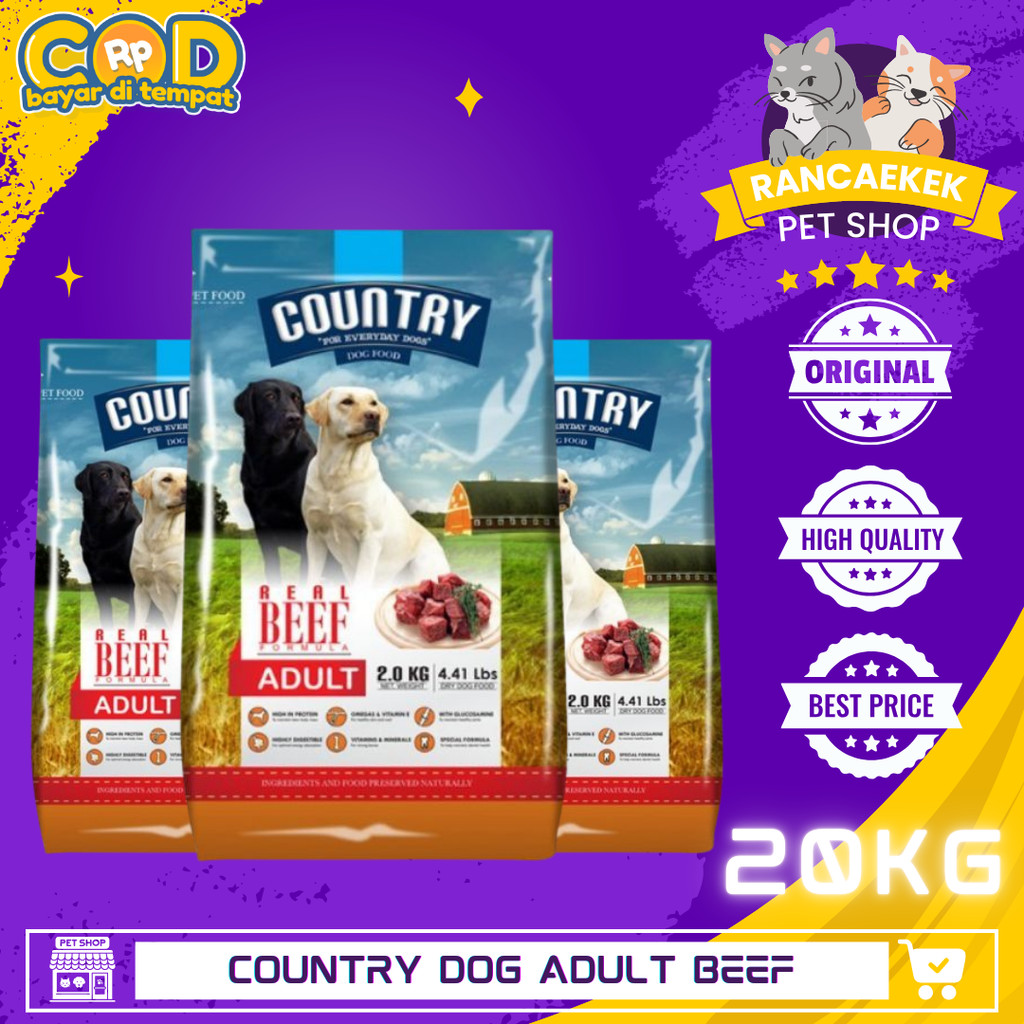 Country Dog food Adult Beef 18kg