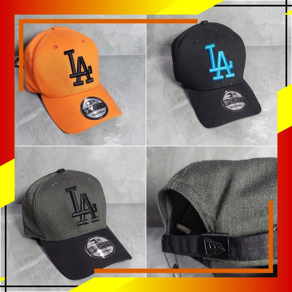 COOLTUF-Baseball Cap Premium Branded LA Topi Cowok Kasual Strap Besi Bordir Los Angeles Bold
