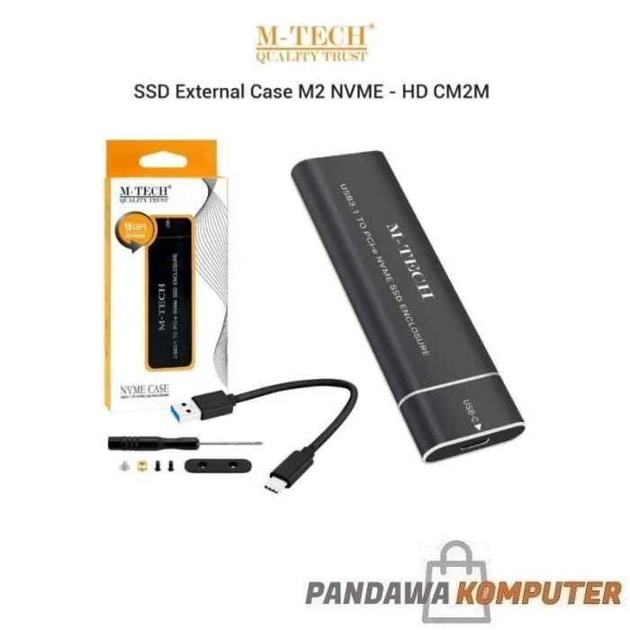 Casing Enclosure SSD M.2 NVME 2242 2260 2280 USB 3.1 External Case