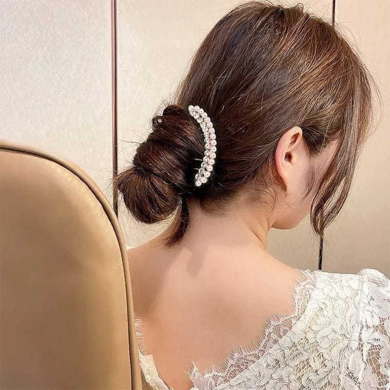 Konde Tusuk Cantik Motif Mutiara Sirkam Cantik Mahkota Rambut Tusuk