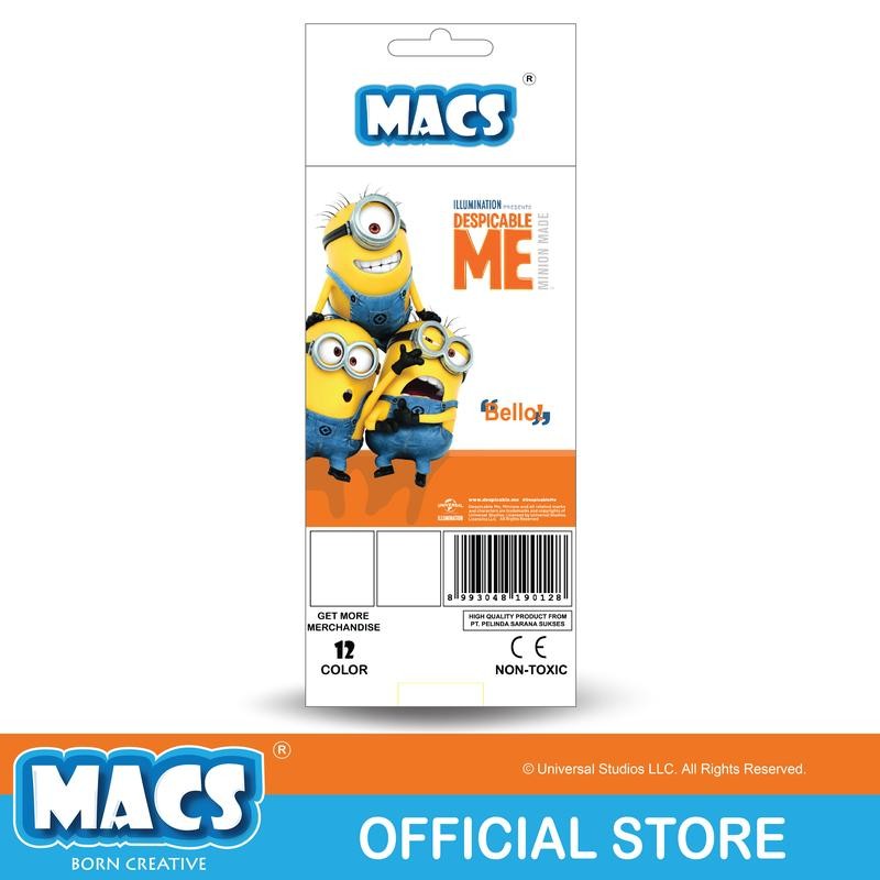

Pensil warna premium MACS Pensil Warna 12 Colors Minion 1