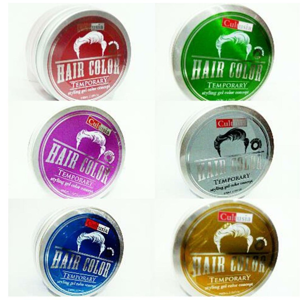 Pomade Warna Cultusia Temporary Styling Gel Hair Color 80ml