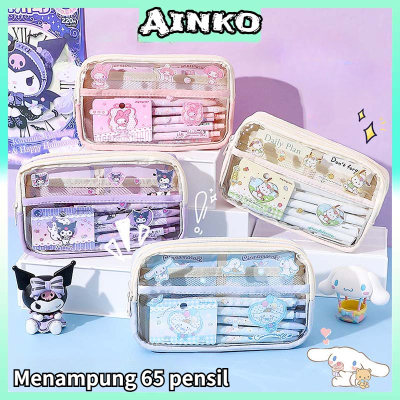 

Tempat Pensil Cinnamoroll Baru Sanrio Anime My Melody Kuromi Penyimpanan Alat Tulis Siswa Perlengkapan Sekolah Ins Kawaii Hadiah Lucu