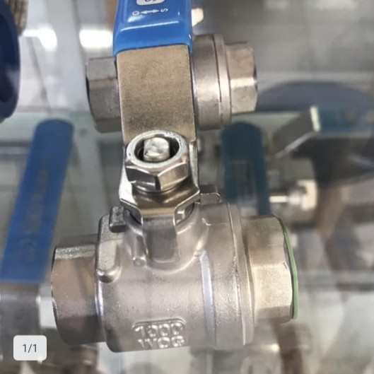 BALL VALVE SANKYO 2PC STAINLESS SS 316 1.5 INCH SMTA