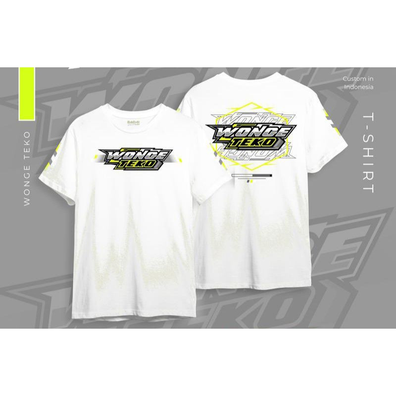 Baju Kaos T-shirt Wonge Teko / Baju Distro Wonge Teko / Pakaian / Atasan pria wanita