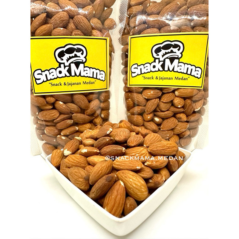 

KACANG ALMOND PANGGANG ROASTED GRADE A PREMIUM | SNACKMAMA