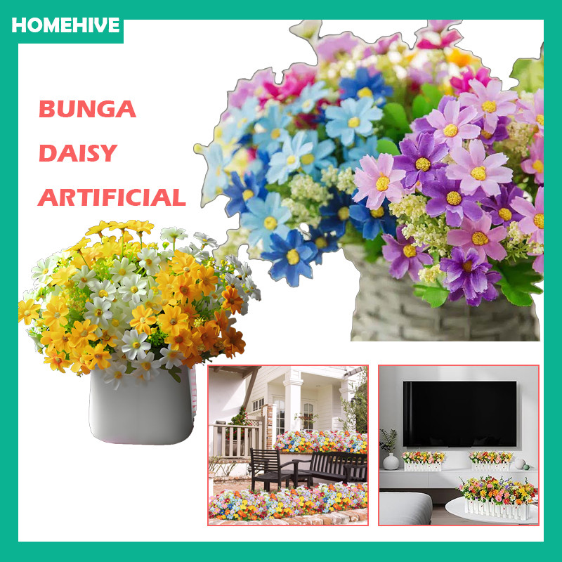 Bunga Aster Artificial Dekorasi Rumah Gedung Wedding / Dekorasi Bunga Aster Kecil/Decoration Artific