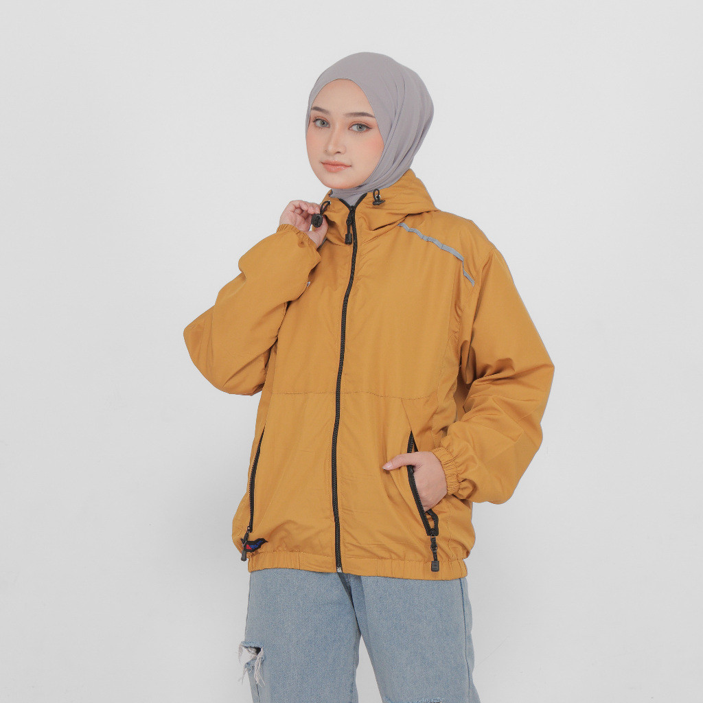Promo SAL-CLOTH/Jaket  Bolak Balik/KUNING-grey/ PARASUT Pria Wanita/Jaket Motor/Jaket winbreaker Jak