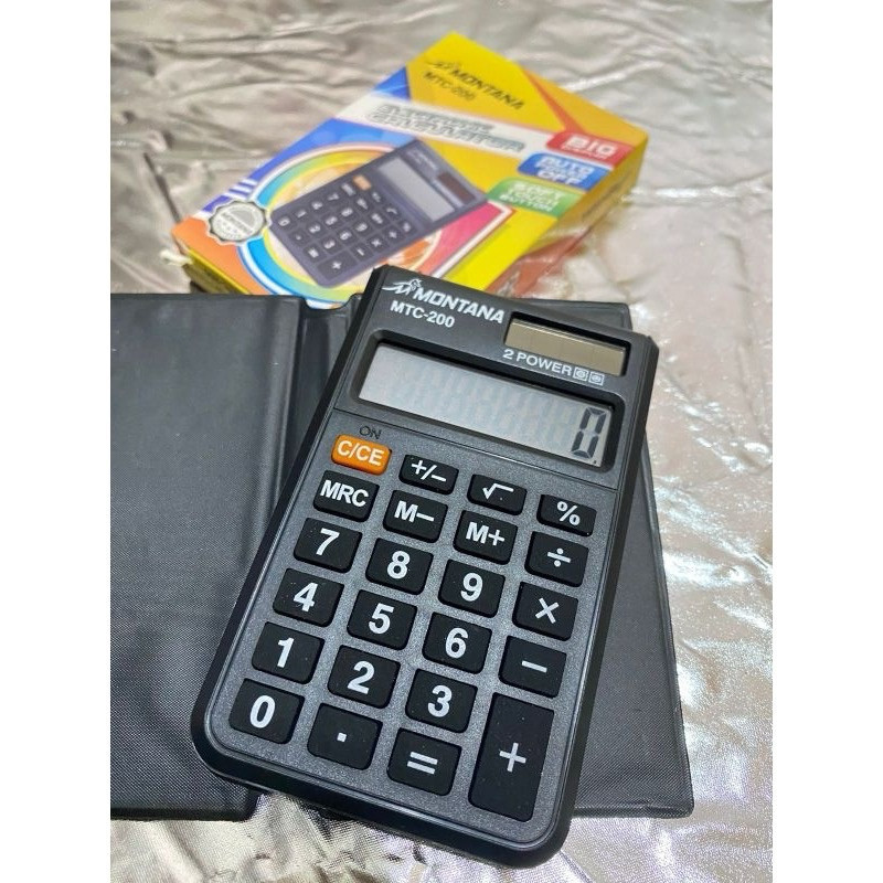 

(GTT) Kalkulator Saku Elektronik 8 Digit / Electronic Pocket Calculator Terjangkau / Kalkulator Saku Montana MTC-200 Alat Hitung 8 digit