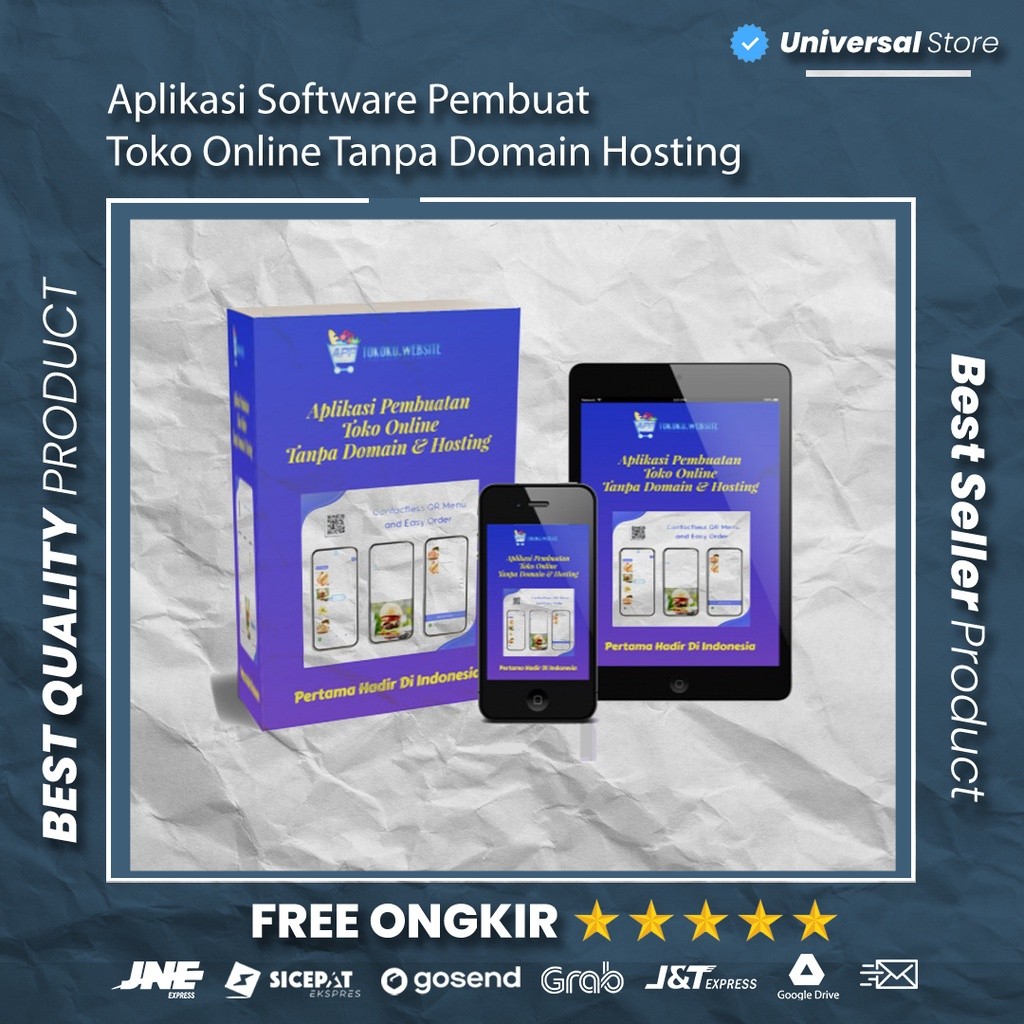 Program Pembuat Toko Online Tanpa Domain Hosting PRO Plus Lifetime Premium