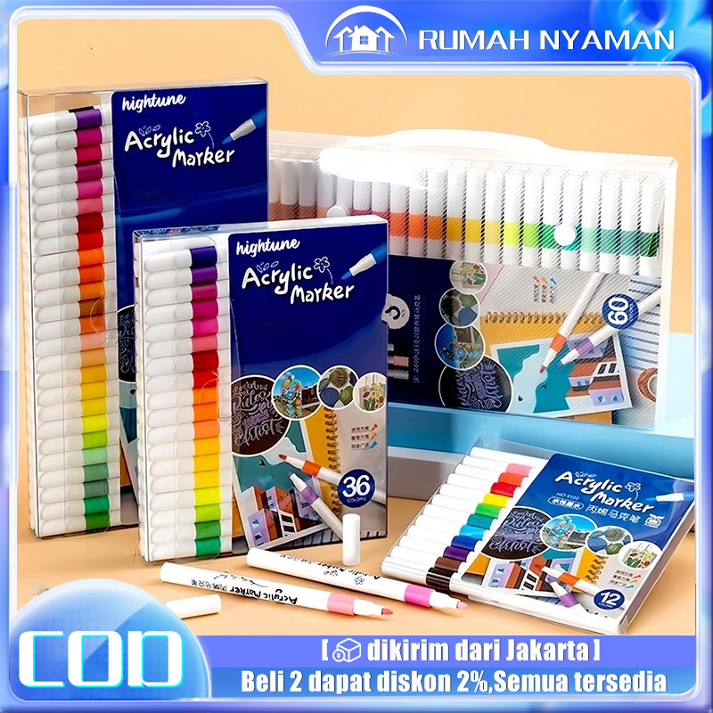 

COD 48/80 Colors Pen Akrilik Marker Warna Cepat Kering Tahan Air Spidol Acrylic Painter Menggambar Kreativitas Seni Edukasi Anak Set Spidol Akrilik Akrilik DIY Painting Spidol Pastel Pulpen Highlight Drawing Warna spidol warna warni